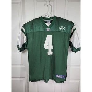 Reebok On Field New York Jets Brett Farve#4 NFL Sewn Football Jersey 2XL EUC
